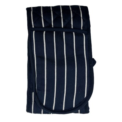Le Chateau Butchers Stripe Oven Mitt Grey Le Chateau Butchers Stripe Oven Mitt Grey