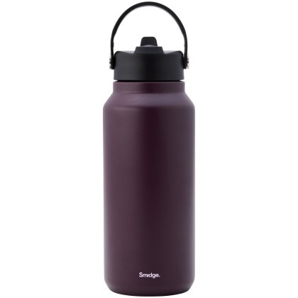 Smidge Flip Straw Bottle 900ml Autumn Berry