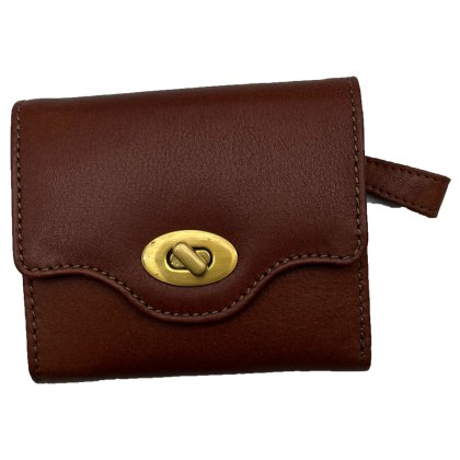 Ashwood Leather Turn Lock Wallet Tan Ashwood Leather Turn Lock Wallet Tan