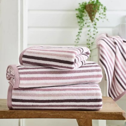 Deyongs Bliss Linear Stripe Towels Pink