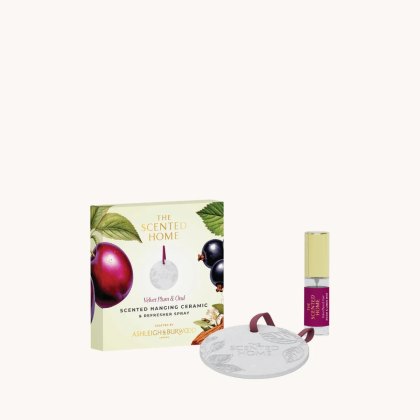 Ashleigh & Burwood Velvet Plum & Oud Scented Ceramic with Spray Ashleigh & Burwood Velvet Plum & Oud Scented Ceramic with Spray