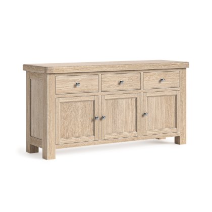 Casterton White Wash Large Sideboard