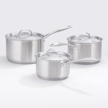 Stellar Profile Matte 3 Piece Saucepan Set Stellar Profile Matte 3 Piece Saucepan Set