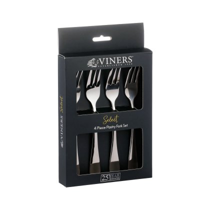 Viners Select 4 Piece Pastry Fork Set Viners Select 4 Piece Pastry Fork Set