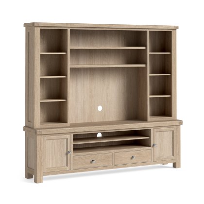 Casterton White Wash Media Unit & Media Unit Top Casterton White Wash Media Unit & Media Unit Top