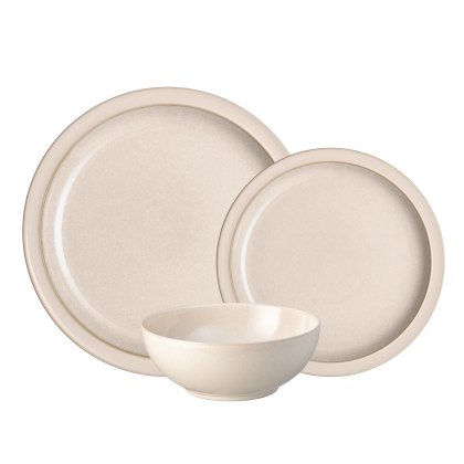 Denby Elements 12 Piece Dinner Set Savannah Cream Denby Elements 12 Piece Dinner Set Savannah Cream