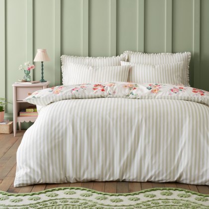 Cath Kidston Floral Bunches Duvet Cover Set Green Cath Kidston Floral Bunches Duvet Cover Set Green
