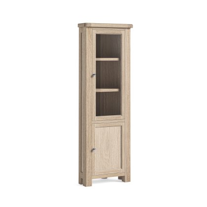 Casterton White Wash Corner Display Cabinet Casterton White Wash Corner Display Cabinet