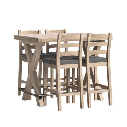 Casterton White Wash Bar Table Casterton White Wash Bar Table