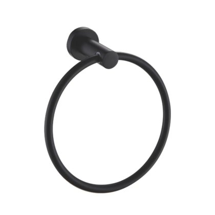 Showerdrape Modernity Towel Ring Black Showerdrape Modernity Towel Ring Black