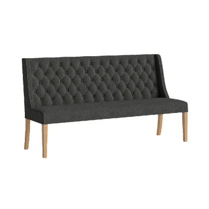 Casterton Button Back Sofa in Charcoal Casterton Button Back Sofa in Charcoal