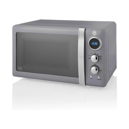 Retro Digital 20L Microwave 800W Grey