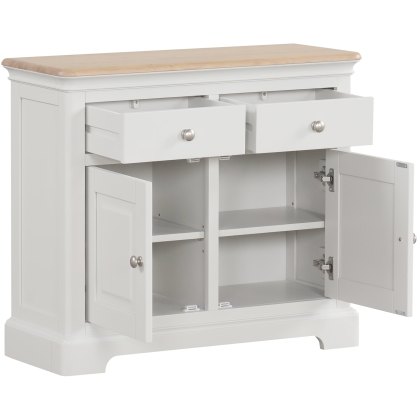 Broadway 2 Door 2 Drawer Sideboard in Grey Mist