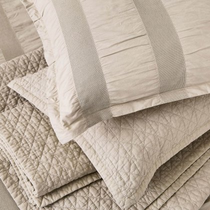 Bedeck of Belfast Stonewashed Oxford Pillowcase Pair Linen Bedeck of Belfast Stonewashed Oxford Pillowcase Pair Linen