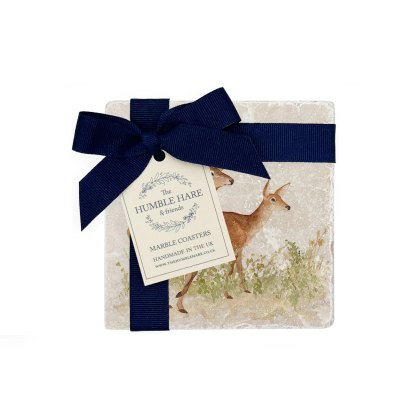 The Humble Hare Doting Deer Pair Coasters