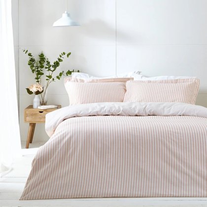 Yard Hebden Stripe Duvet Cover Set Blush Yard Hebden Stripe Duvet Cover Set Blush