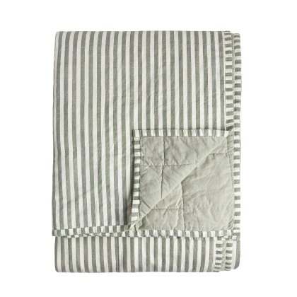 Yard Hebden Stripe Bedspread Forest/Bay Yard Hebden Stripe Bedspread Forest/Bay