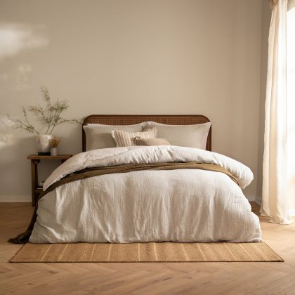 Yard Perrie Leaf Duvet Cover Set Natural Yard Perrie Leaf Duvet Cover Set Natural