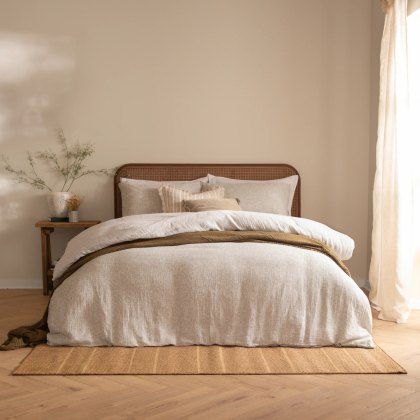 Yard Perrie Leaf Duvet Cover Set Natural Yard Perrie Leaf Duvet Cover Set Natural