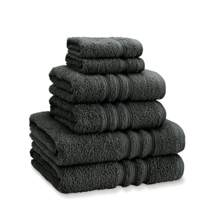 Catherine Lansfield Zero Twist Towels Charcoal Catherine Lansfield Zero Twist Towels Charcoal