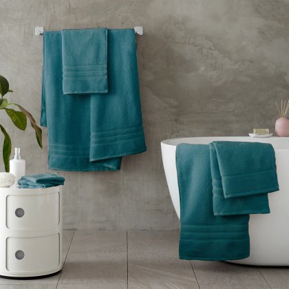 Catherine Lansfield Zero Twist Towels Teal Catherine Lansfield Zero Twist Towels Teal