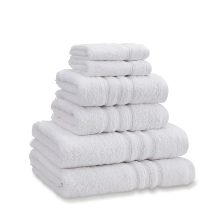Catherine Lansfield Zero Twist Towels White Catherine Lansfield Zero Twist Towels White