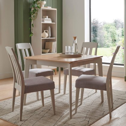 Marlow Square Dining Table & 4 Slat Back Chairs