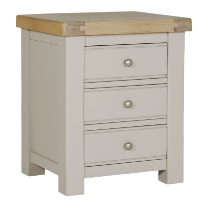 Doune 3 Drawer Bedside Table Doune 3 Drawer Bedside Table