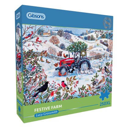Gibsons Festive Farm 250pc XL Puzzle Gibsons Festive Farm 250pc XL Puzzle