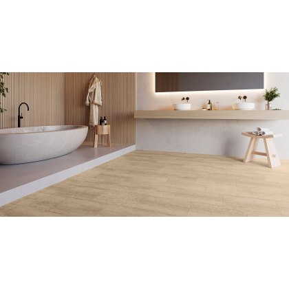 Invictus Maximus Dryback Flooring in Tivoli Stone 35 Mocha Invictus Maximus Dryback Flooring in Tivoli Stone 35 Mocha
