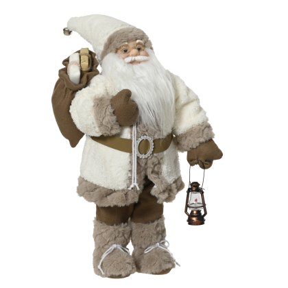 Kaemingk Natural Santa With Lantern