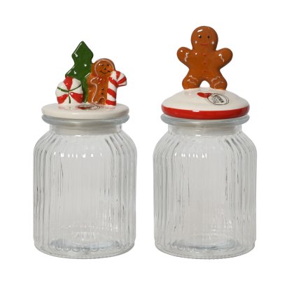 Kaemingk Christmas Novelty Storage Jar Assorted Designs