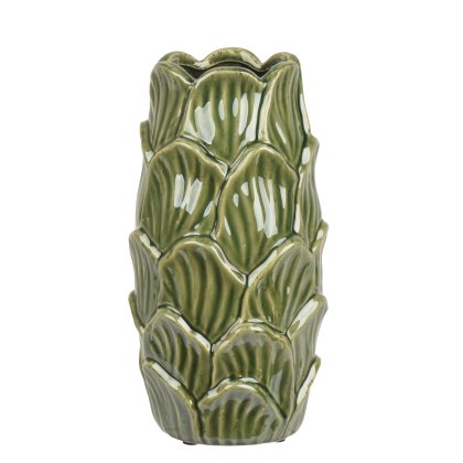 Kaemingk Green Glazed Vase Kaemingk Green Glazed Vase
