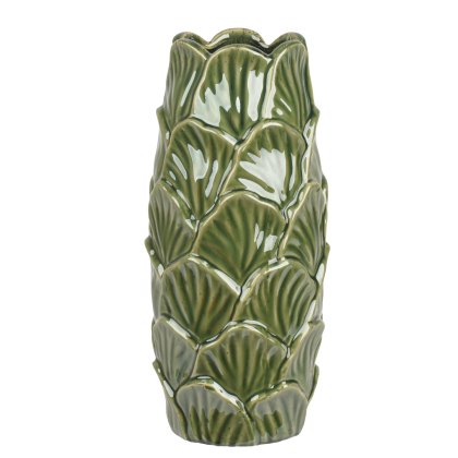 Kaemingk Green Glazed Vase Kaemingk Green Glazed Vase