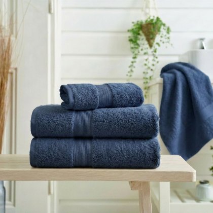 Deyongs Plush Towels Indigo Deyongs Plush Towels Indigo