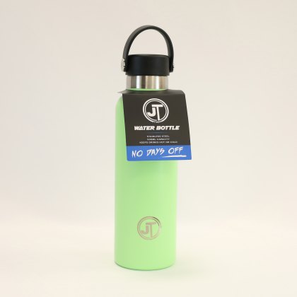 JT Stainless Steel Mint Water Bottle Black Loop Handle JT Stainless Steel Mint Water Bottle Black Loop Handle