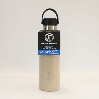 JT Stainless Steel Nude Water Bottle Black Loop Handle JT Stainless Steel Nude Water Bottle Black Loop Handle