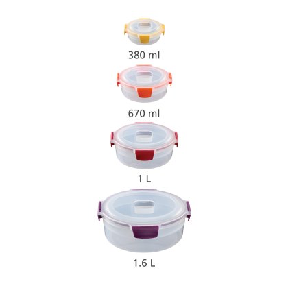 Joseph Joseph Nest Lock 4-Piece Multi Round Container Set