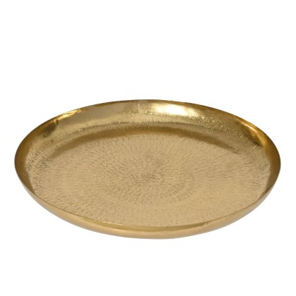 Kaemingk Iron Deco Plate Gold Kaemingk Iron Deco Plate Gold