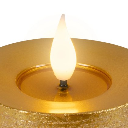 Kaemingk Set of 3 LED Remote control Candles Gold Kaemingk Set of 3 LED Remote control Candles Gold