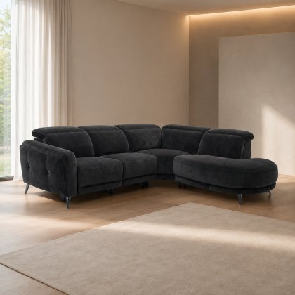 Asher Power Recliner Chaise Corner Sofa Asher Power Recliner Chaise Corner Sofa