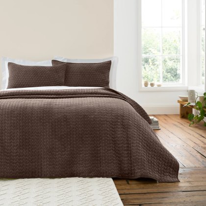 Bianca Attica Bedspread Chocolate
