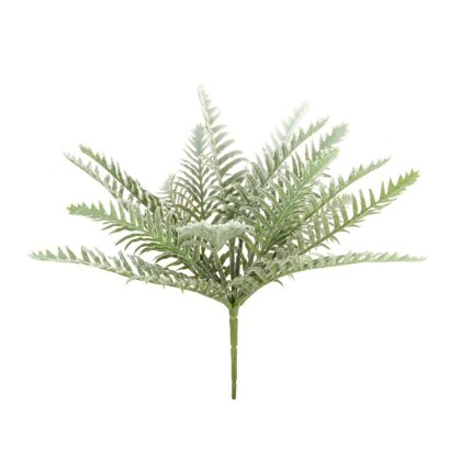 Floralsilk Snowy Fern Bush