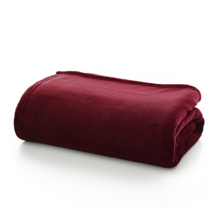 Deyongs Snuggle Touch Extra Large Throw Merlot