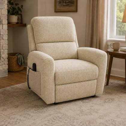 G Plan Hamilton Dual Elevate Chair in Cream W037 Fabric G Plan Hamilton Dual Elevate Chair in Cream W037 Fabric