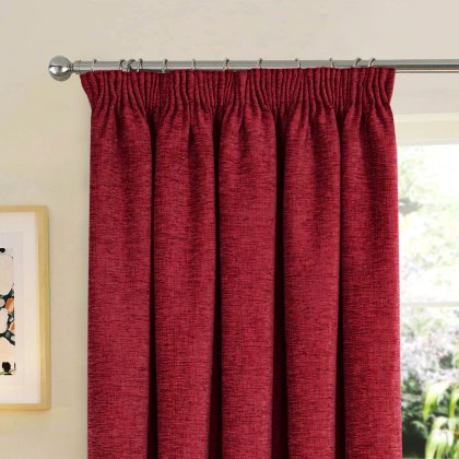 Sundour Washington Thermal Pencil Pleat Wine Curtains Sundour Washington Thermal Pencil Pleat Wine Curtains