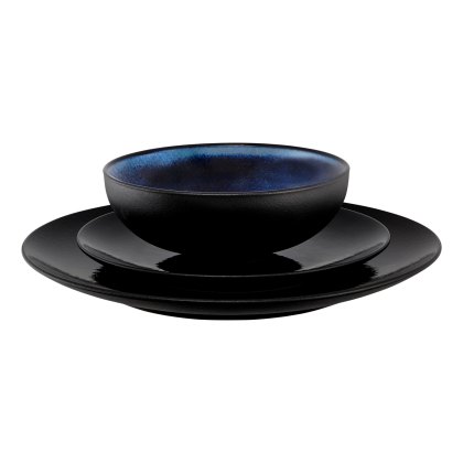 Maxwell Williams Caviar Midnight 12 Piece Coupe Dinner Set