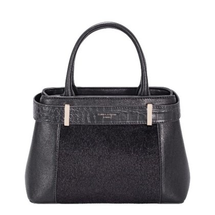 David Jones Croc Trim Black Bag David Jones Croc Trim Black Bag