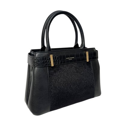David Jones Croc Trim Black Bag David Jones Croc Trim Black Bag