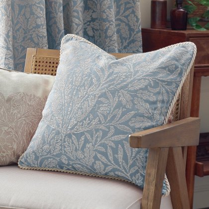 Morris & Co Acorn Tonal Feather Cushion Wedgewood Morris & Co Acorn Tonal Feather Cushion Wedgewood